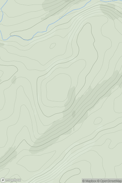 Thumbnail image for Sron Gharbh [Oban to Loch Fyne] showing contour plot for surrounding peak
